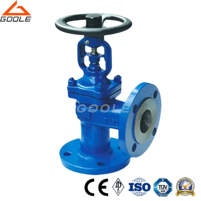 DIN/ANSI Angle Pattern Bellow Seal Stop Valve / Globe Valve