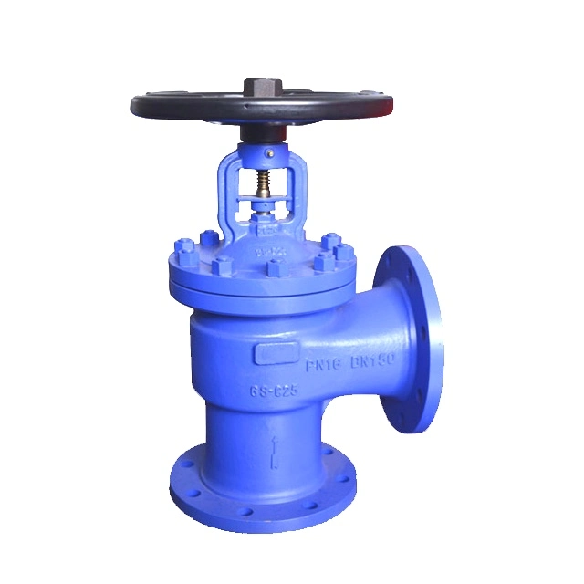 DIN Angle Type Globe Valve (GAJ44H)