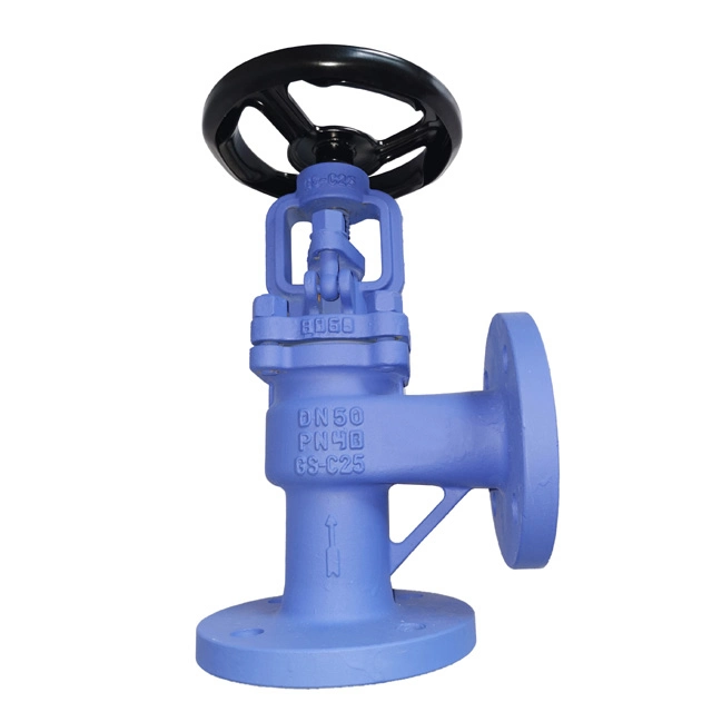 DIN Angle Type Globe Valve (GAJ44H)