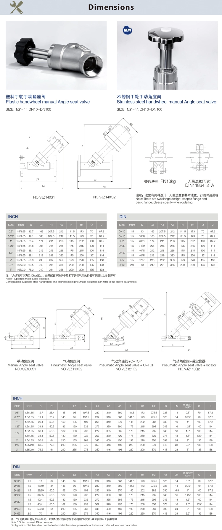 Stainless Steel Regulating Pneumatic/Manual Angle Seat Valve/Globe Valve/Divert Seat Valve