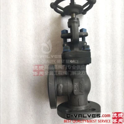 ANSI API Classe 150lb Fonte/Acier au Carbone/Acier Inoxydable CF3 CF8 J44h Bride Haute Pression Ammoniaque Angle Globe Valve